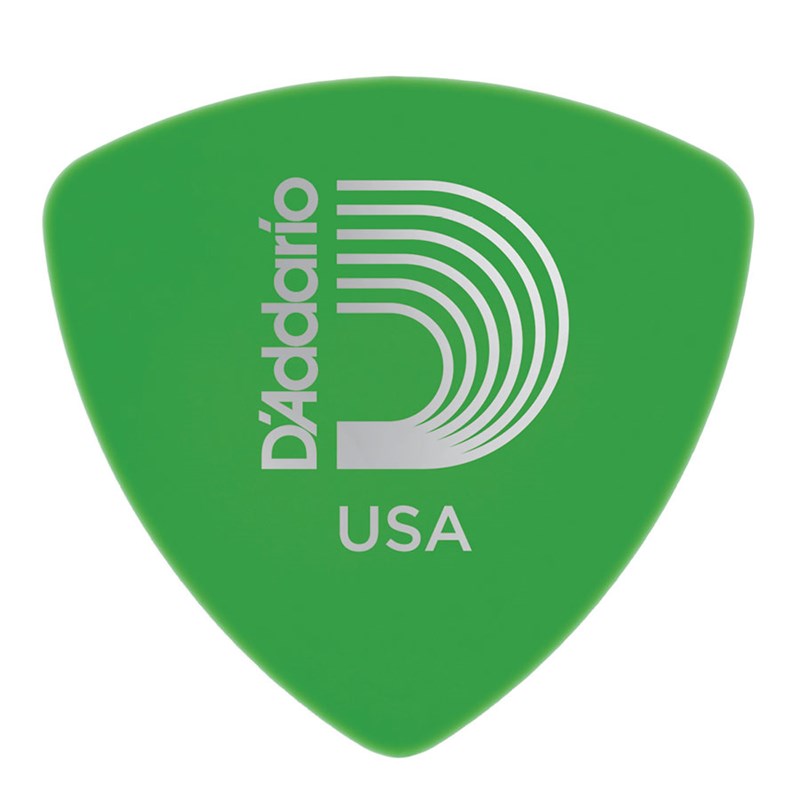 D'Addario Planet Waves 2DGN4 Duralin Wide 0.85mm Medium Guitar Pick Green